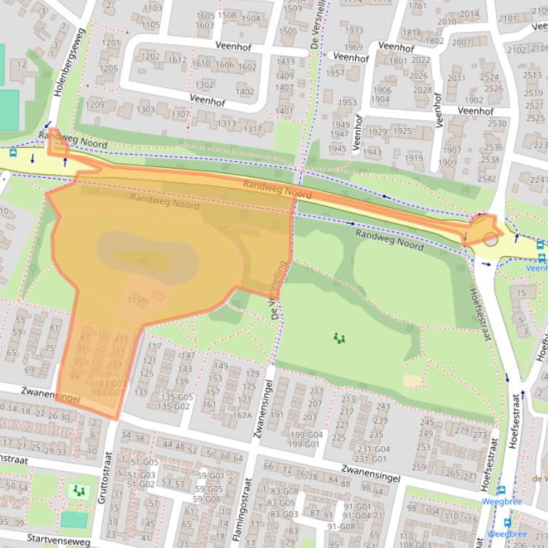 Kaart van postcodegebied 6601GD.