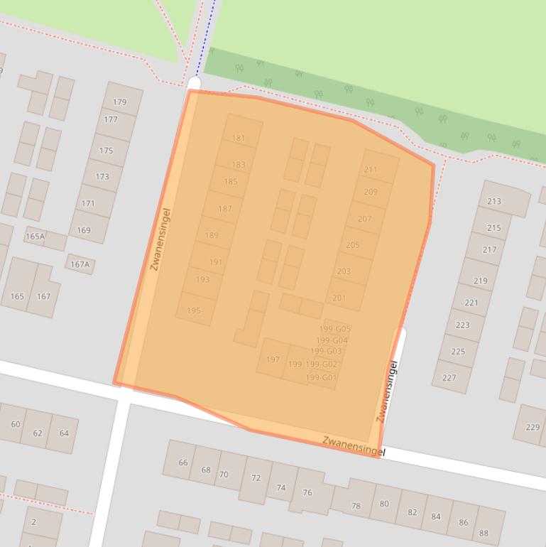 Kaart van postcodegebied 6601GH.