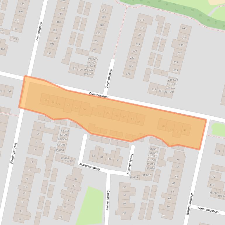 Kaart van postcodegebied 6601GP.