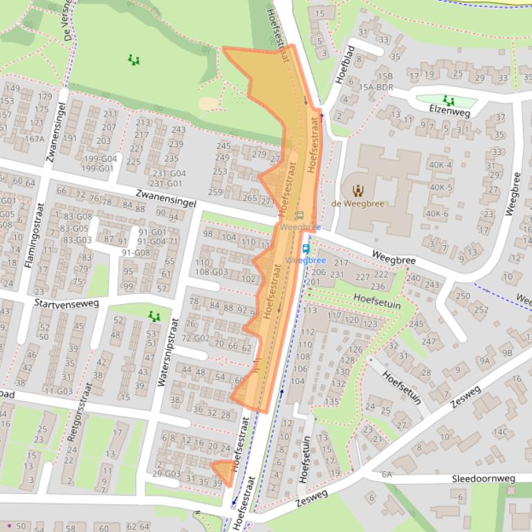 Kaart van postcodegebied 6601GT.