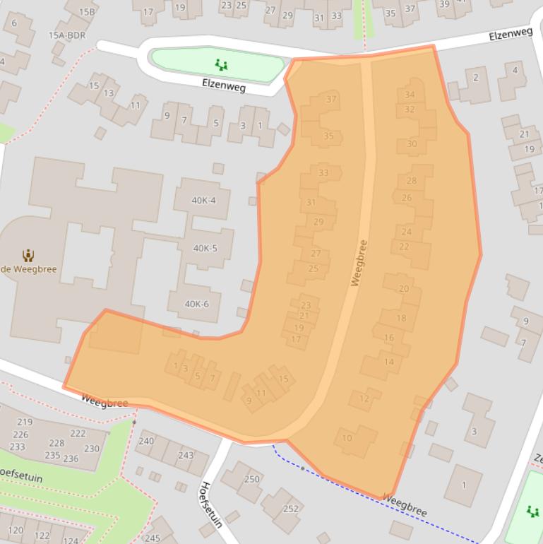 Kaart van postcodegebied 6601HC.