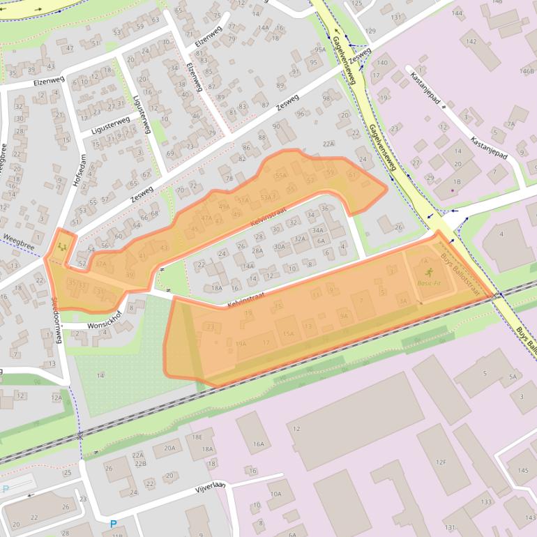 Kaart van postcodegebied 6601HH.