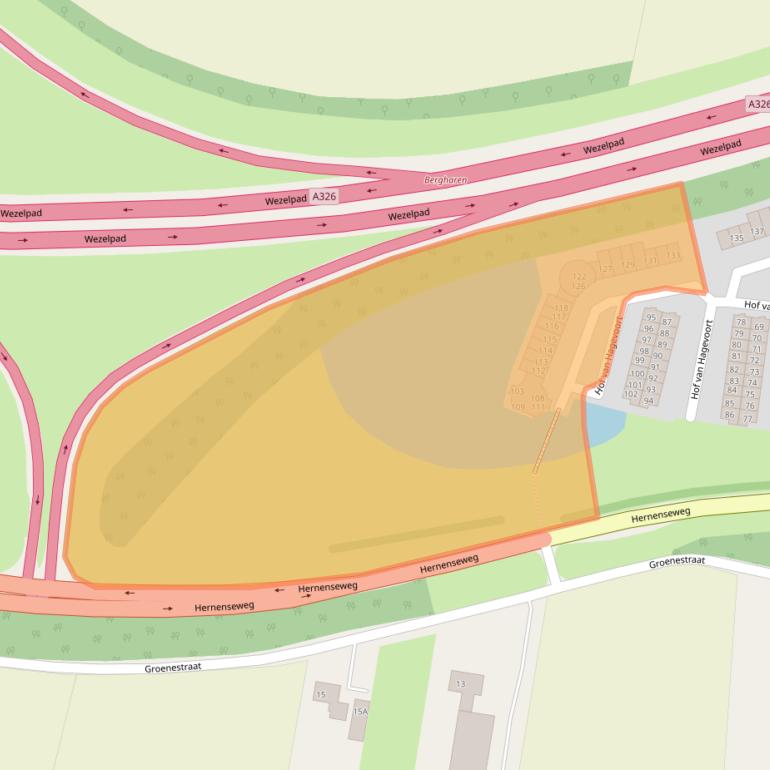 Kaart van postcodegebied 6601JD.