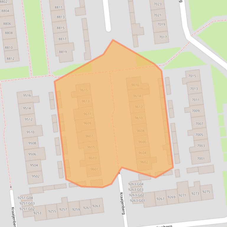 Kaart van postcodegebied 6601PC.