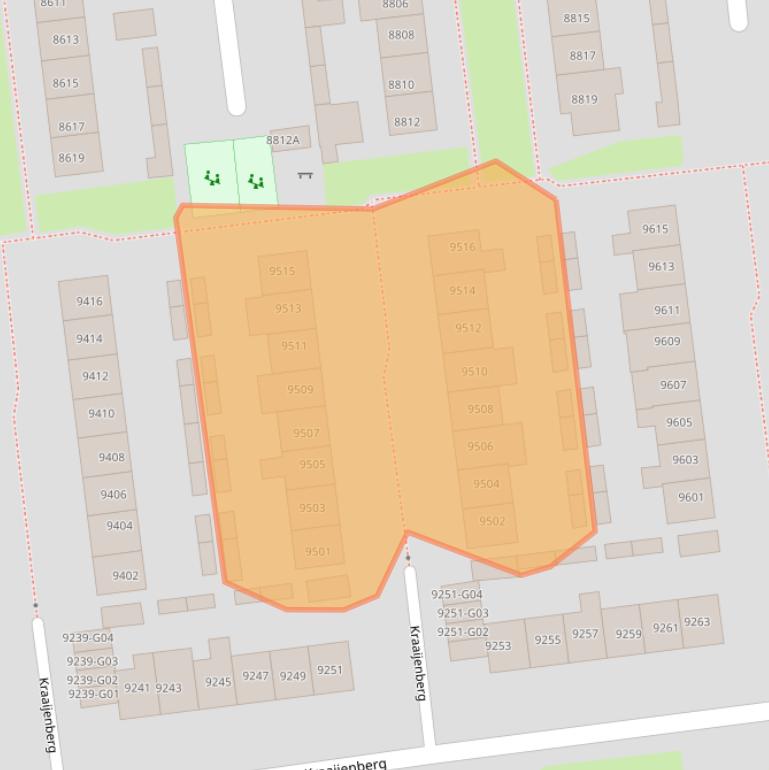 Kaart van postcodegebied 6601PD.