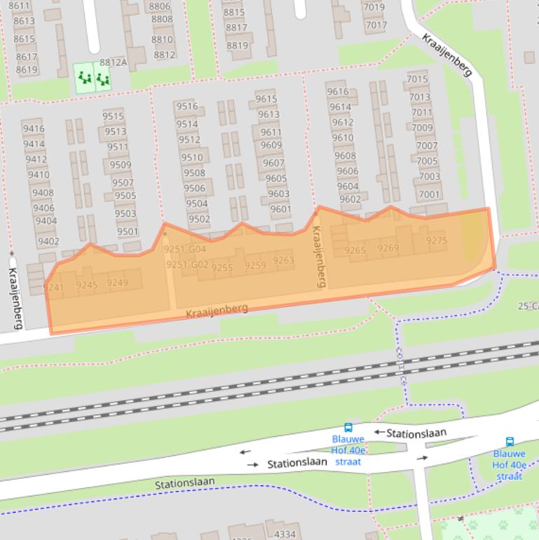 Kaart van postcodegebied 6601PJ.