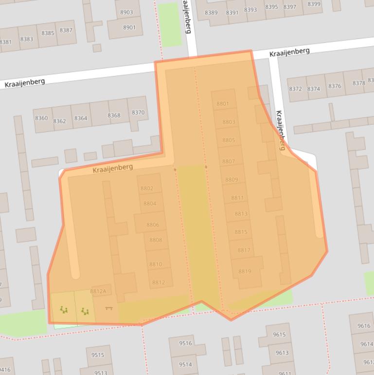 Kaart van postcodegebied 6601PT.