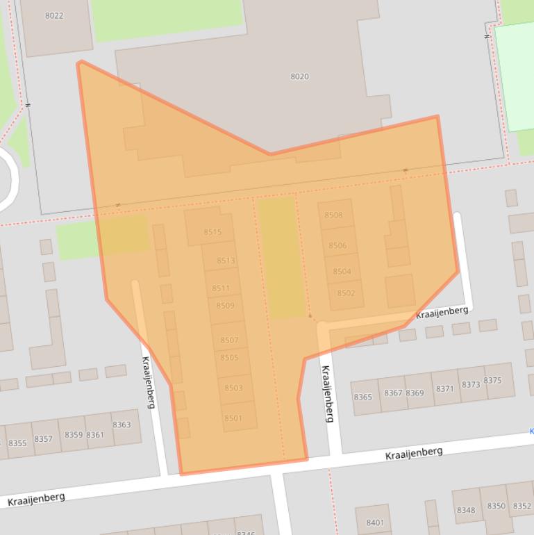 Kaart van postcodegebied 6601PX.