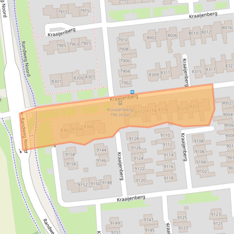 Kaart van postcodegebied 6601RA.