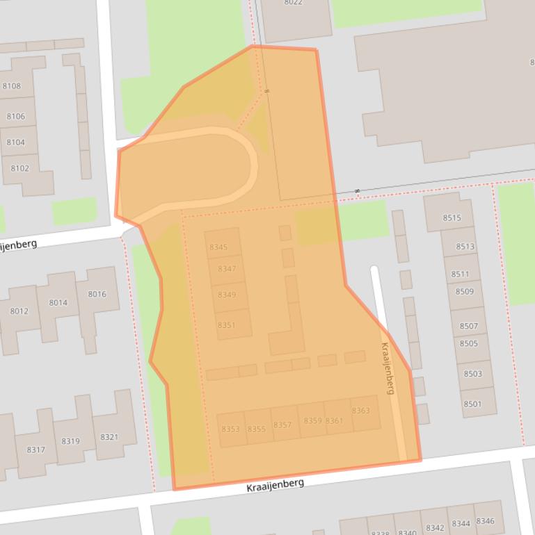 Kaart van postcodegebied 6601RC.