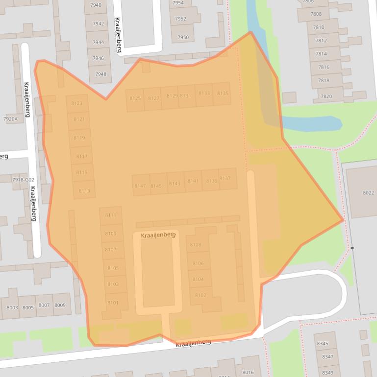 Kaart van postcodegebied 6601RL.