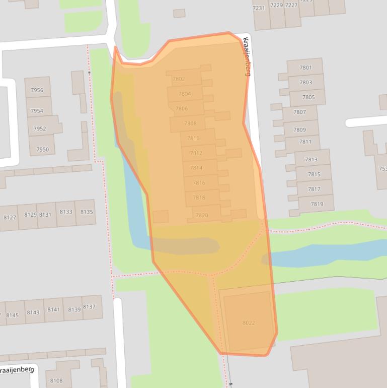 Kaart van postcodegebied 6601RS.