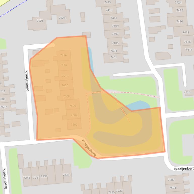 Kaart van postcodegebied 6601RV.
