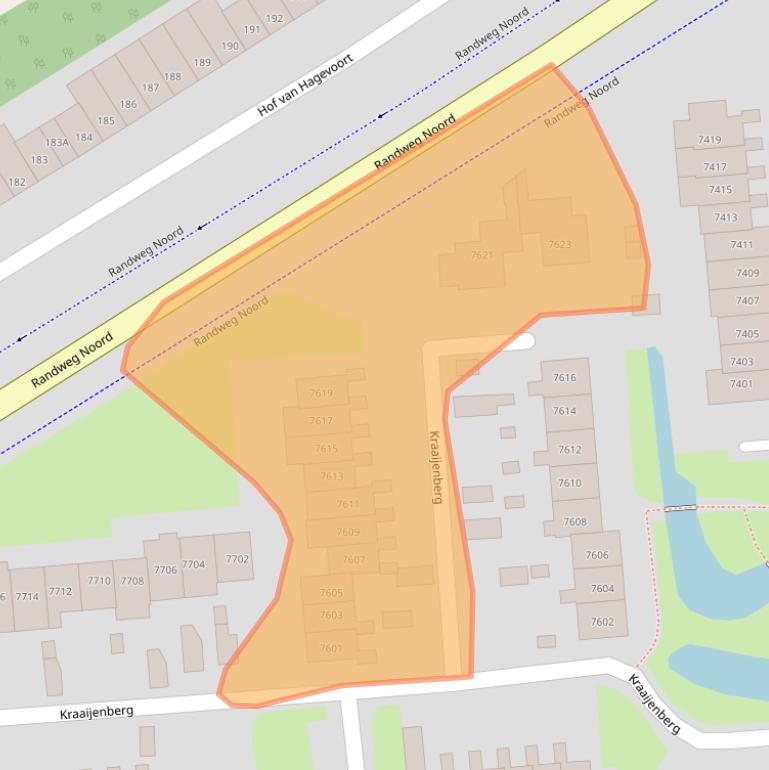 Kaart van postcodegebied 6601RW.