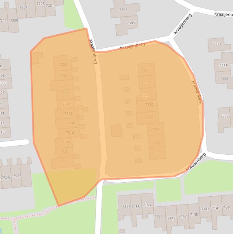 Kaart van postcodegebied 6601SH.