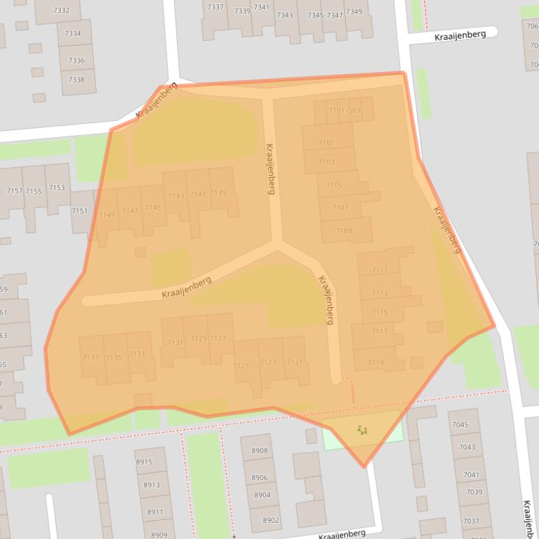 Kaart van postcodegebied 6601SL.