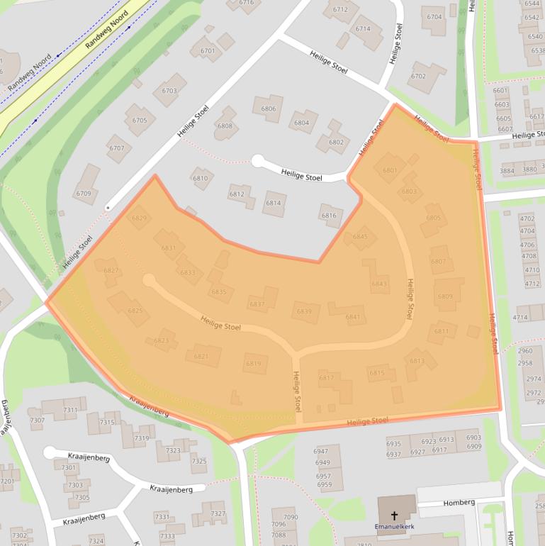 Kaart van postcodegebied 6601SV.