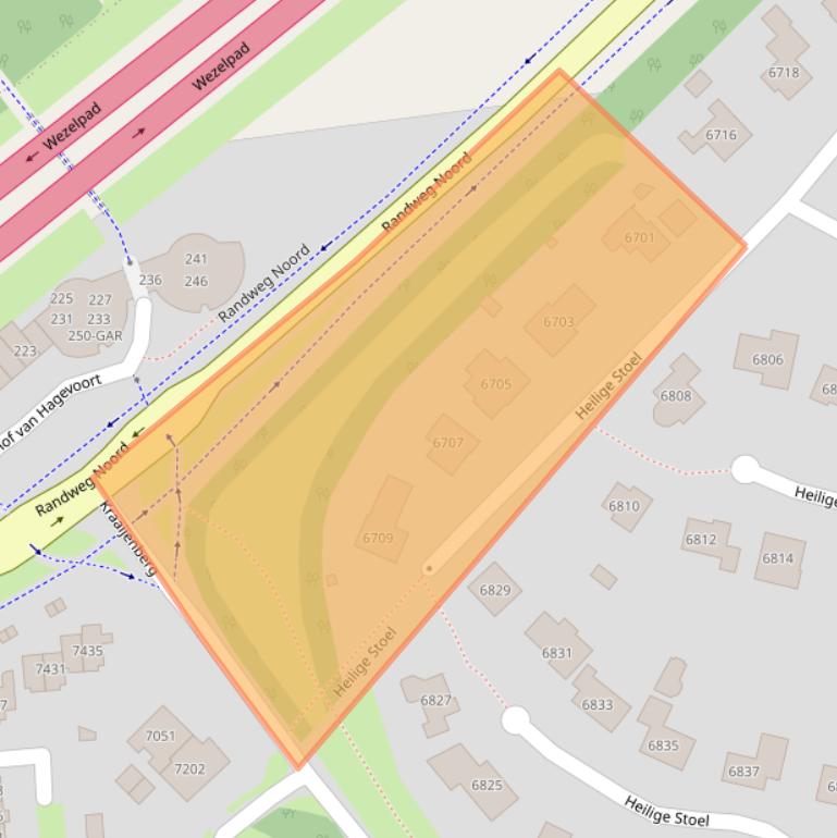 Kaart van postcodegebied 6601SX.