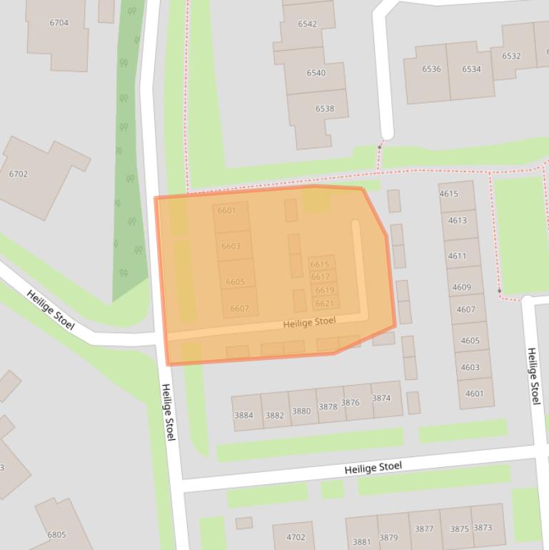 Kaart van postcodegebied 6601TA.