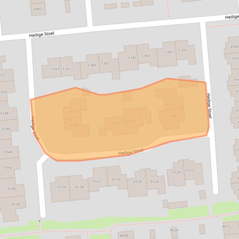Kaart van postcodegebied 6601TC.