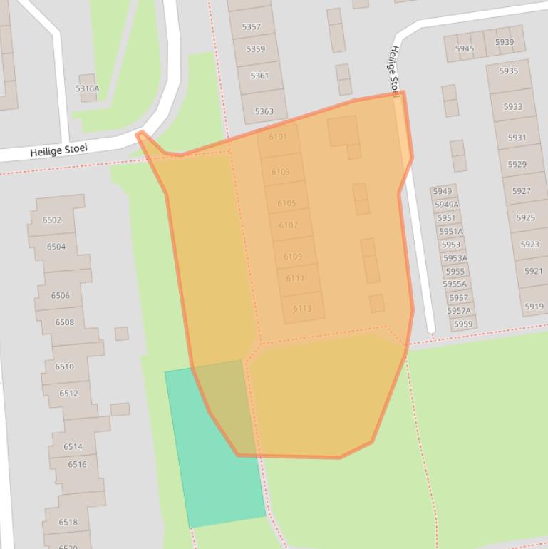 Kaart van postcodegebied 6601TL.