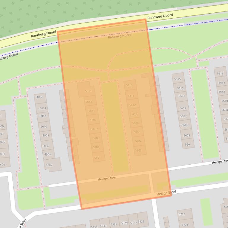 Kaart van postcodegebied 6601TT.