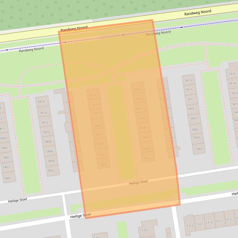 Kaart van postcodegebied 6601TW.