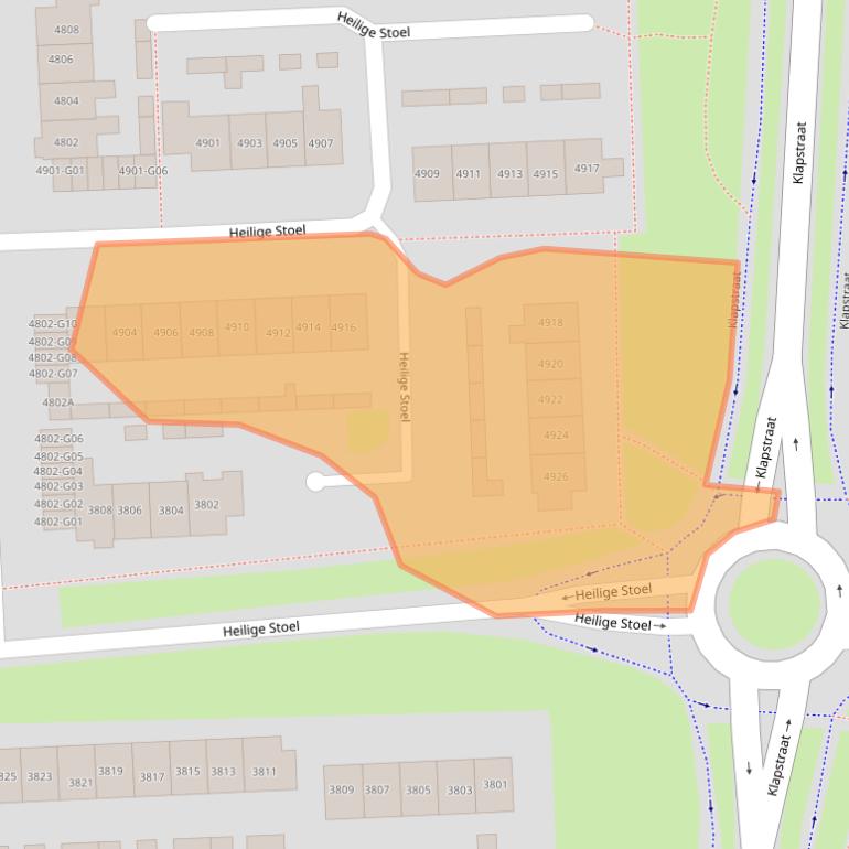 Kaart van postcodegebied 6601VP.