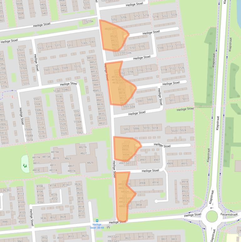 Kaart van postcodegebied 6601VS.