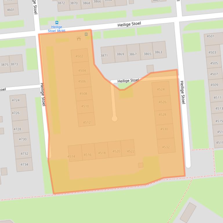 Kaart van postcodegebied 6601VX.