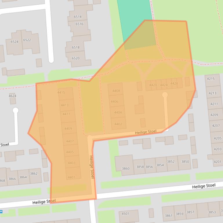 Kaart van postcodegebied 6601VZ.