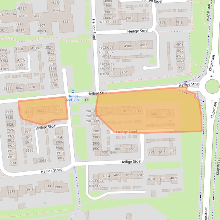 Kaart van postcodegebied 6601WN.