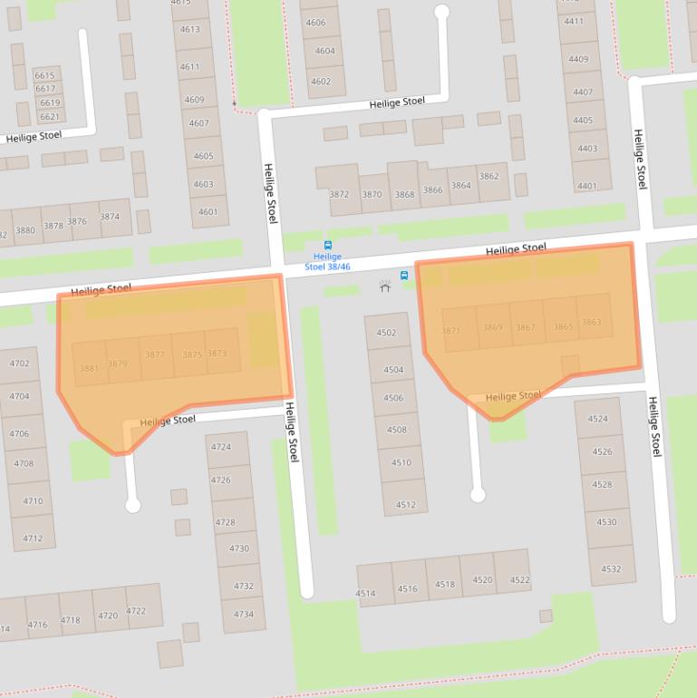 Kaart van postcodegebied 6601WR.