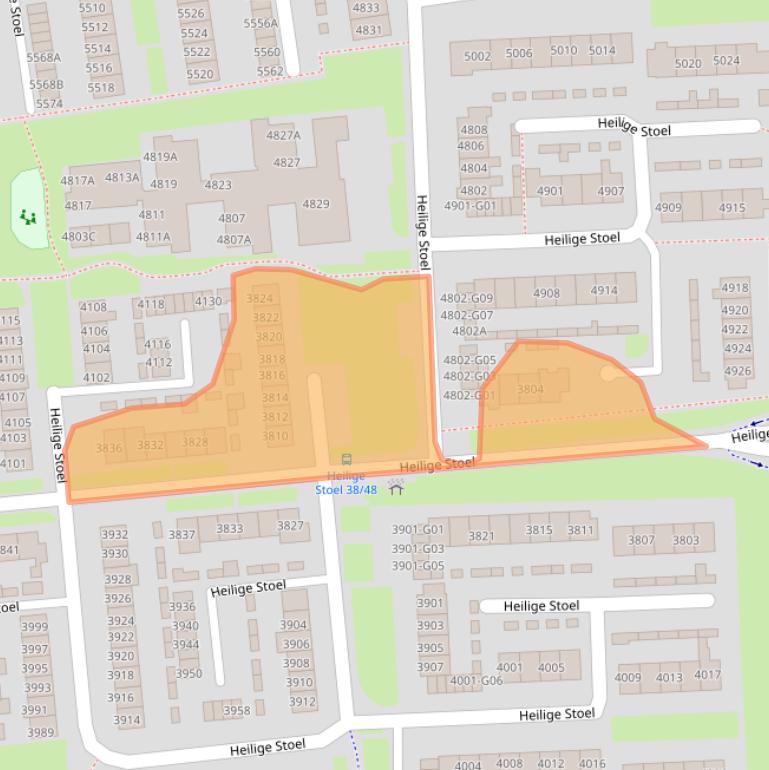 Kaart van postcodegebied 6601WS.