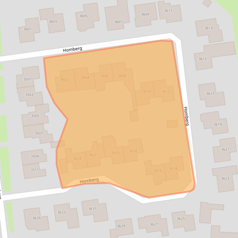 Kaart van postcodegebied 6601XB.