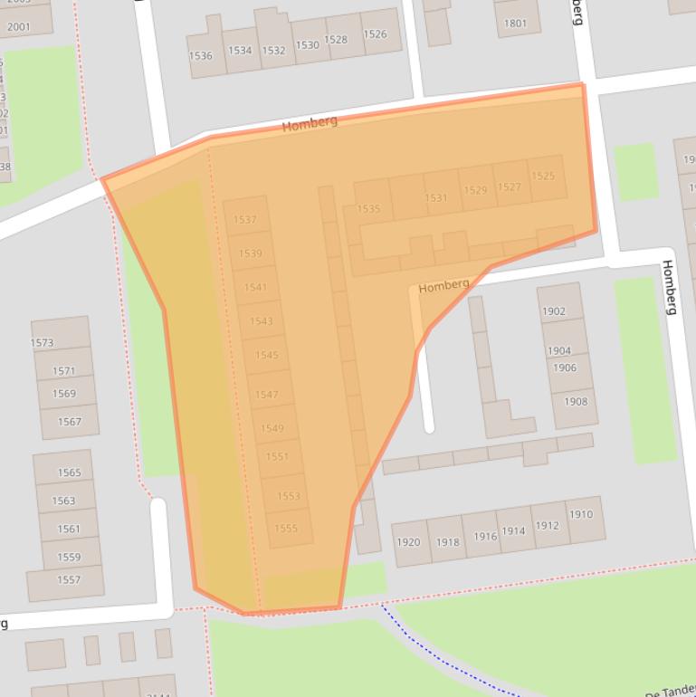 Kaart van postcodegebied 6601ZN.