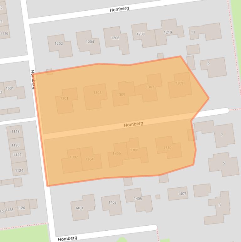 Kaart van postcodegebied 6601ZT.