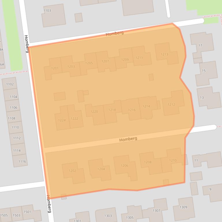 Kaart van postcodegebied 6601ZV.