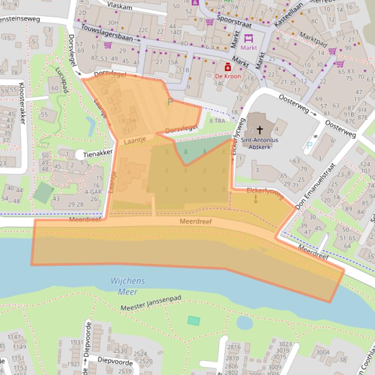 Kaart van postcodegebied 6602AA.