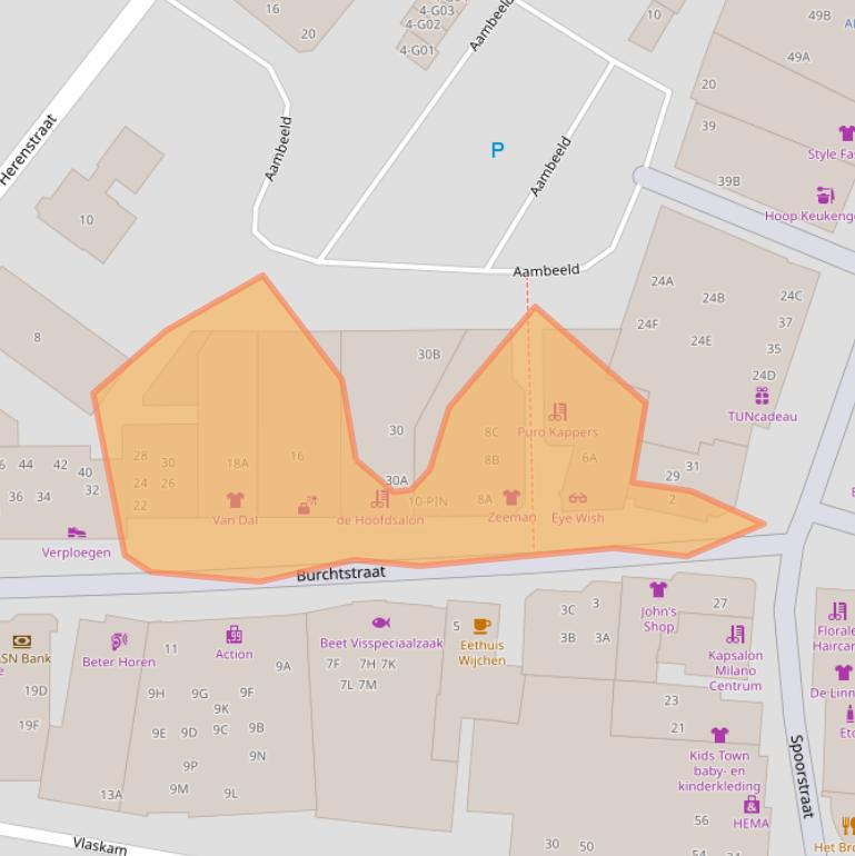 Kaart van postcodegebied 6602AR.