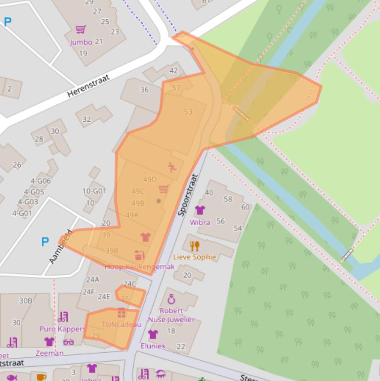 Kaart van postcodegebied 6602AW.