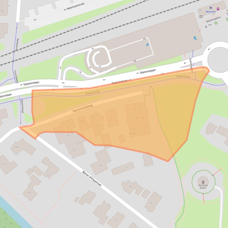 Kaart van postcodegebied 6602BM.