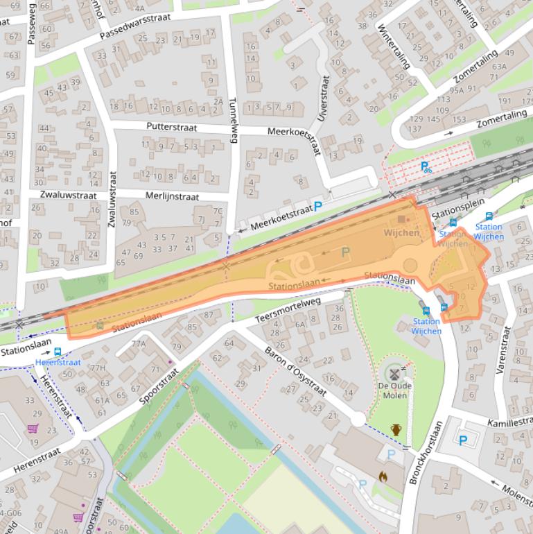 Kaart van postcodegebied 6602BN.