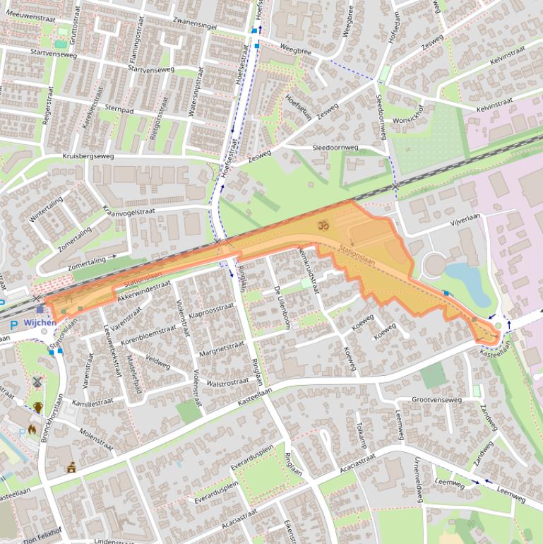Kaart van postcodegebied 6602BP.