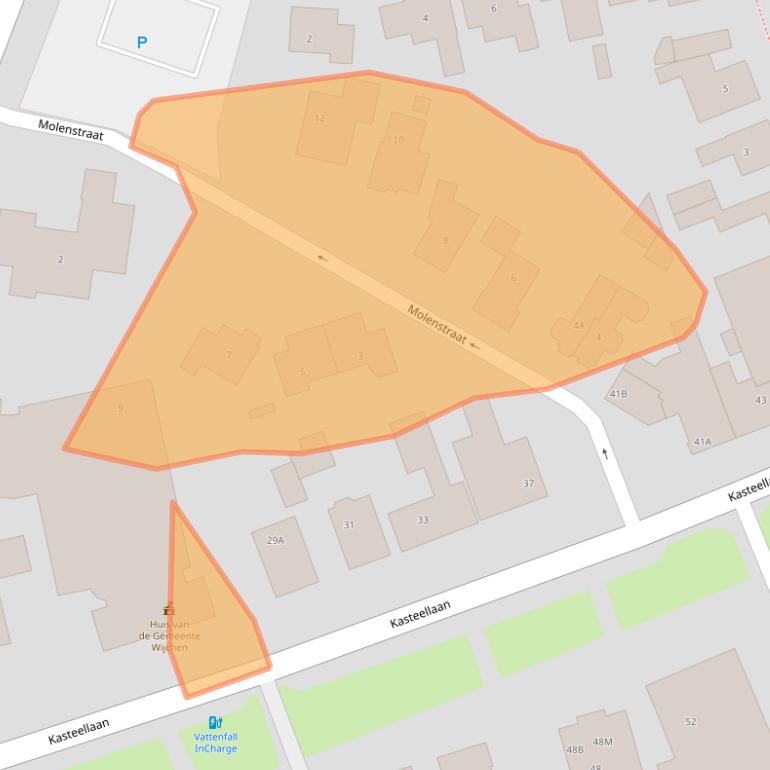 Kaart van postcodegebied 6602BS.