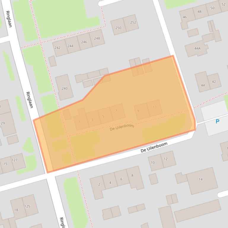 Kaart van postcodegebied 6602CS.