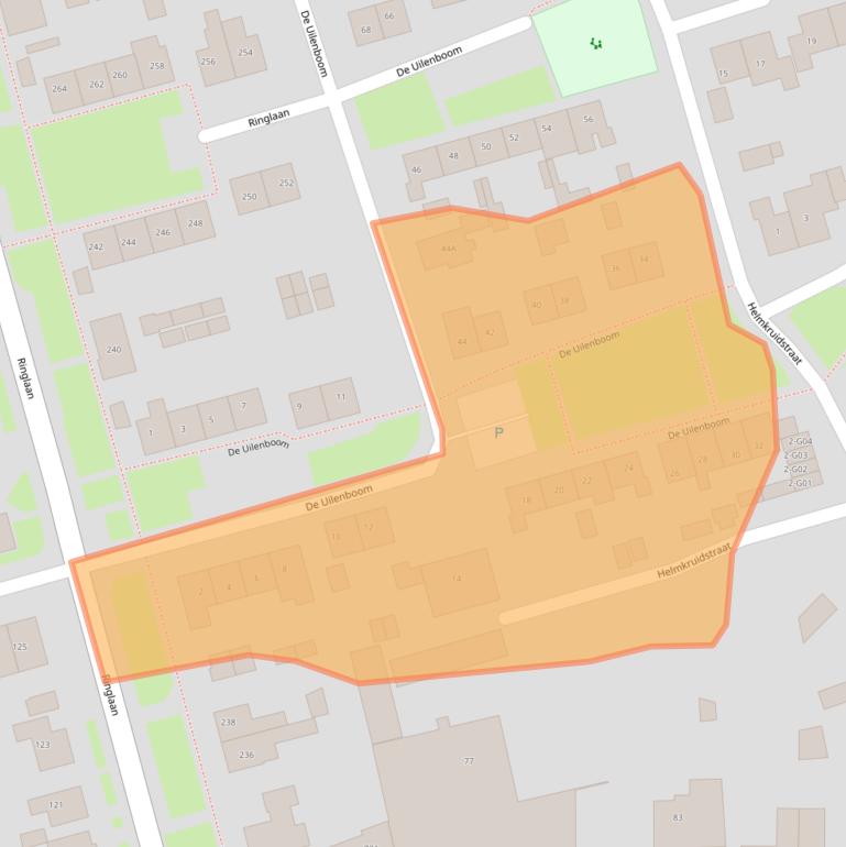 Kaart van postcodegebied 6602CT.