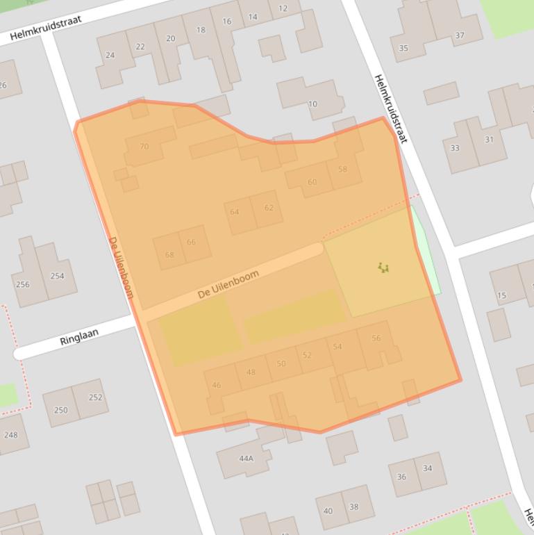 Kaart van postcodegebied 6602CV.