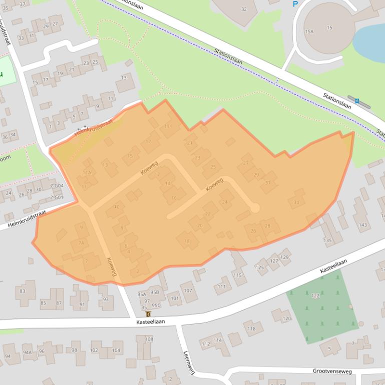 Kaart van postcodegebied 6602CW.