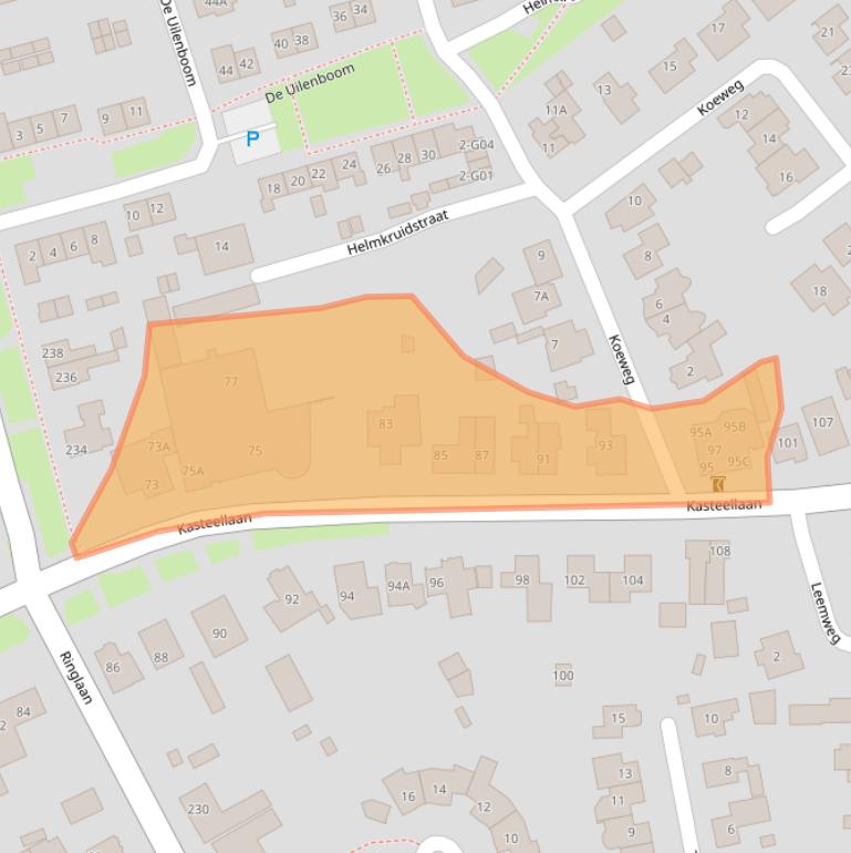 Kaart van postcodegebied 6602DD.
